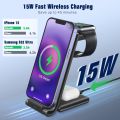 ARMICO 3 in 1 Wireless Charger,Fast Wireless Charging Station for Multiple Devices,Foldable Travel Charging Pad Stand for iPhone15/ 14/ 13/ 12/ 11/ X/ SE/ 8, Samsung, AirPods3/2/Pro, iWatch SE/8/7/6/5/4/3/2. 