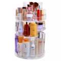 Cosmetic Case Cosmetic Storage Box Customized Acrylic Diamond Pattern 360 Degree Rotating Perfume Makeup Organizer. 