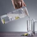 GLASS PITCHER 1.1 LITER Jug with lid 1.1 LITER   Water and Juice Glass Jug Pitcher with lid, 1-Pcs, 1.1-Liter, Hot Cold Water Pitcher Water Jug, Iced Tea, Milk and Juice Beverage Carafe, Lemon Jug. 