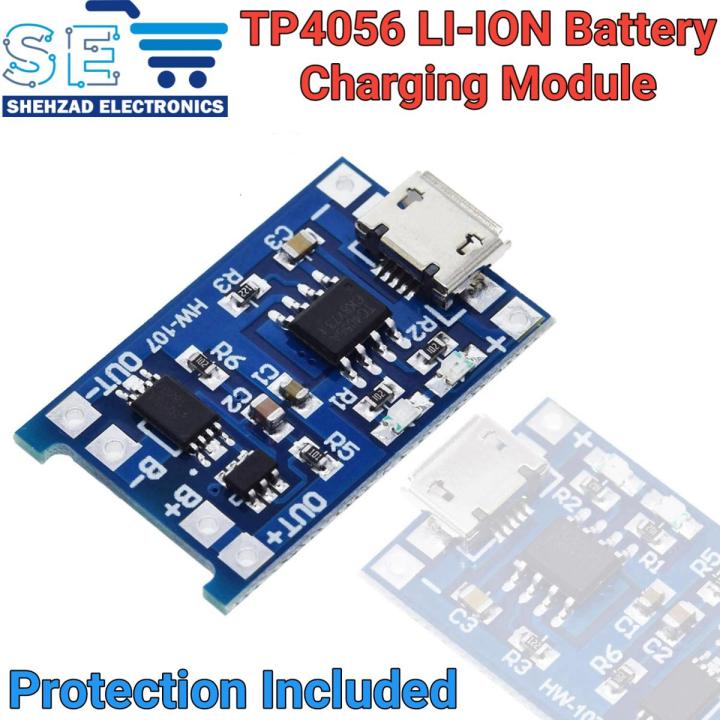 TP4056 Lithium Battery 18650 Charger Module 1A With Battery Protection BMS