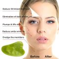 Gua Sha Facial Tool, Natural Jade Stone Guasha Board For Face Massage, Gua Sha Scraping Massage Tool. 