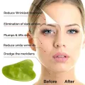 Gua Sha Facial Tool, Natural Jade Stone Guasha Board For Face Massage, Gua Sha Scraping Massage Tool. 