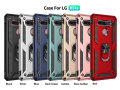 For LG K40 K40S K50 K50S K51 K51S K52 K53 K61 K22 K31 K71 K92 5G Case Shockproof Armor Car Holder Ring Case for LG Q60 Q51 Q61. 