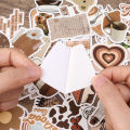60/120Pcs Aesthetic Stickers Retro Ins Notebook Water Cup Stickers Cute Student Ledger Stickers. 