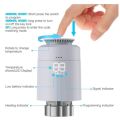 Meterk SEA802DF Thermostat Temperature Controller Heating and Accurate TRV Thermostatic Radiator Valve. 