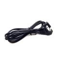 【FOOT SOFA】AC Power Cord For Samsung TCL TV, US 2Pin Plug to IEC 320 C7 Right Angled 90 degree Socket To 2Pin Extension Cable, 0.5m/1m/2m. 