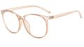 Anti Blue Light Glasses Blocking Filter Round Computer Glasses Men Women Super Light Frame Eyeglasses Pink Clear Spectacles Homesickneisi. 