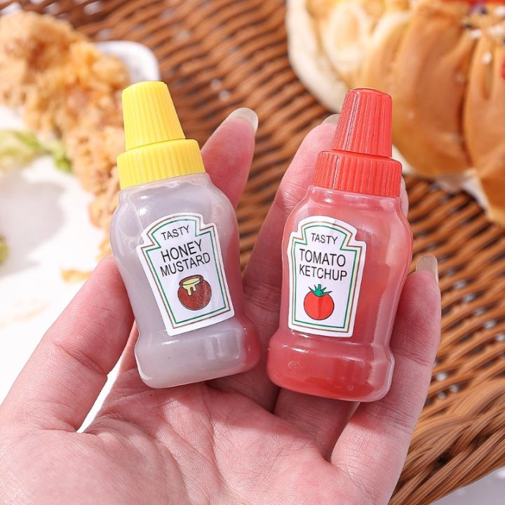 Mini Tomato Ketchup Bottle Outdoor Portable Sauce Salad Squeeze Bottle Small Bento Honey Bottle Storage In Lunch Box Kitchen Accessories