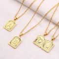 Tiny Gold Initial A-Z Letter Necklaces Umisex Charm Luster Gold Metal Capital Love Couple Pendant For Women Men Jewelry. 
