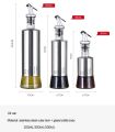 ModularTech Oil Bottle with Funnel Glass & Steel 500ml 300ml 200ml, Seasoning Bottle, Oil Dispenser with Nozzle, Bottle for Olive Oil, Mustard Oil, Cooking Oil, Cooking Oil Bottle,. 
