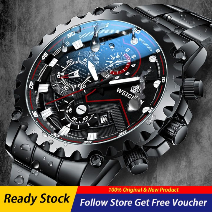 WEIGUAN Original Men's Watches Luxury Brand Wrist Watch Men's Automatic Mechanical Watches Waterproof Steel Strap Calendar Sports Quartz Men's Watch