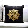 16*16  Luxury Velvet Laser Cut Sofa Cushion Cover Velvet Cushion Designed With Leaser Work, Front Velvet , Back Silk with Side Zip By Mehman Bazar. Floor,sofa,bed cushion cover. 