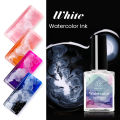 BORN PRETTY Watercolor Nail Ink White Nail Polish Blossoming Effect Nails Art Design Natural Air Dry Nail Art Varnish Manicure. 