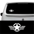 Back Screen Car Sticker -  Military Star. 