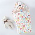 Newborn Baby Blanket Wrapper Cotton Spring Newborn Baby Quilt Double Layers Swaddle Wrap Cotton Baby Anti-Shock Sleeping Bag. 