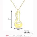 CHENGXUN Volumatric Flask Chemistry Pendant Necklace for Women Girls Stainless Steel Charm Neck Chain Jewelry Scientist Gift. 