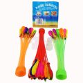 WATER BALLOON PACK OF 111 BALLOONS - INSTANT WATER BALLOONS - MULTI ( 3 BUNCHES - 111 WATER BALLOONS ) - BALLOON DECORATION ITEMS. 