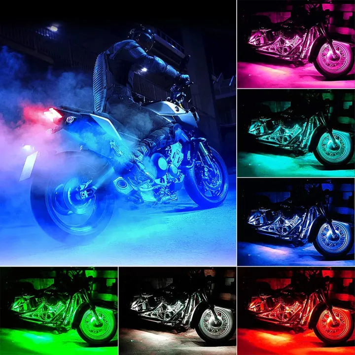 Bikes Atmosphere Decoration Lights Remote Control 36 LEDs RGB Music Control Lights