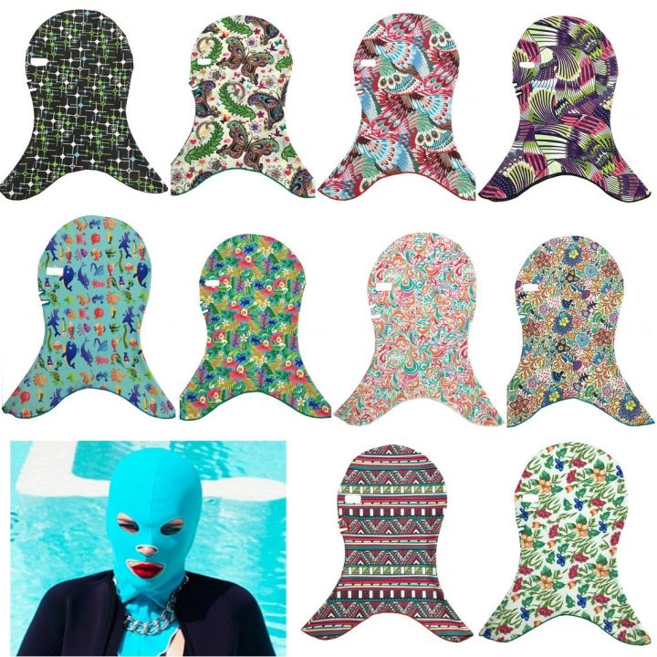 Swimming sunscreen face kini universal UV protection head and face protection full face waterproof female headgear for men and women
