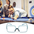 Oufeiton No Blind Spots Billiards Eyewear Pro Snooker Glasses for Billiards Players Adjustable Nose Pad Full Frame Competition Eyewear Professional Billiards Goggles Tr90 Frame Billiards Eyewear. 