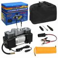 Dual 2 Cylinder Heavy Duty Double Air Compressor Or Car Inflator 628 4x4. 