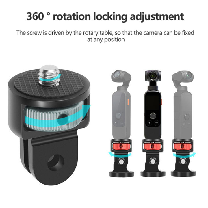 Adaptateur En Alliage D'aluminium Pour GoPro Hero Et Insta360 - Montage Universel Pour Accessoires De Caméra