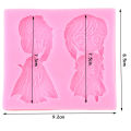 Disney Frozen Anna Elsa Princess Silicone Mold Cupcake Topper Candy Chocolate Mould Baby Birthday Fondant Cake Decorating Tools. 