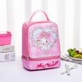 Sanrio Hello Kitty Lunch Bag Kid Portable Lunch Box Bag Melody Lunch Box Thermal Bag School Picnic Thermal Cold Food Container. 