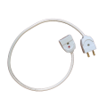 Flexible Extension Cable with 2-Pin Female Male Electric Plug and Socket HQ 40/76 Two Core Round Wire Cord for Multipurpose uses Extension Wire Extension Lead Extension Board. 
