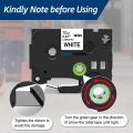 4-Pack Label Maker Tape 12mm Compatible with Brother P Touch TZe-231 TZe231 TZe TZ Tape 12mm 0.47'' Laminated White Work for Brother PTH110 PT-D210 PTD600 PTD400AD PT-1290 Label Makers. 