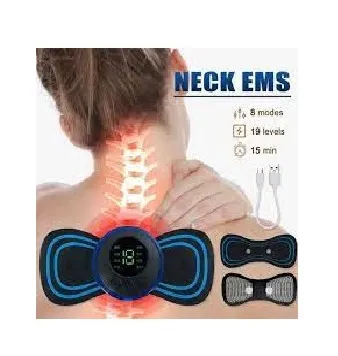 Lcd Neck WF LCD Display EMS Neck Massage Electric Massager Cervical Neck Back ...