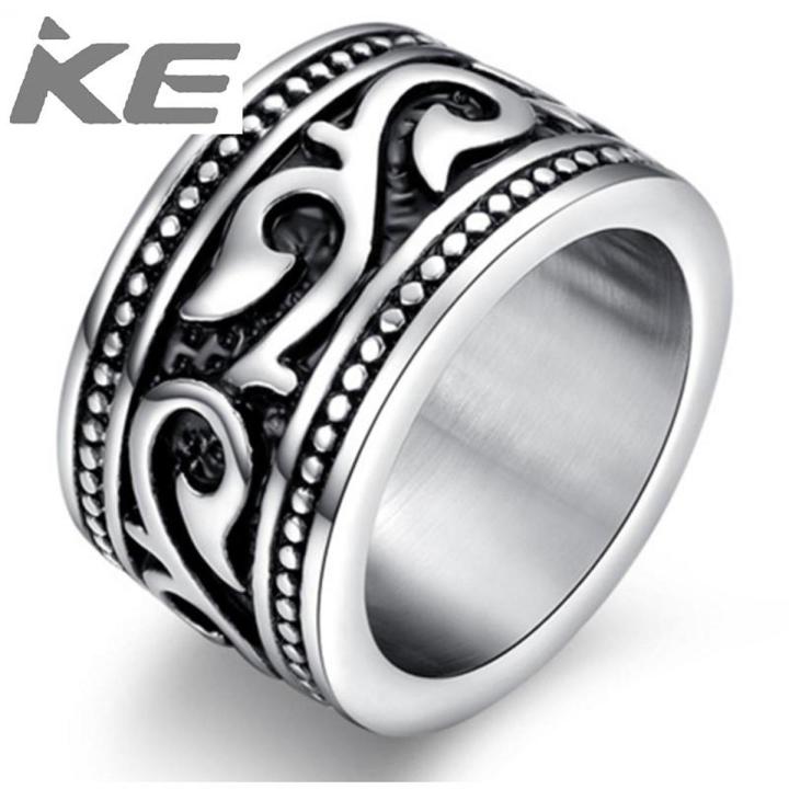 Rings for Men Stainless Steel Cocktail Gothic Male Ring Jewelry