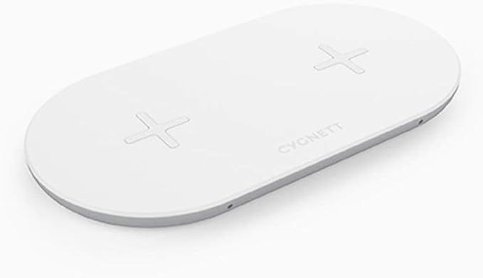 Cygnett TwoFold 20W Dual Wireless Charger - White uk import