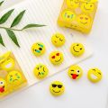Pack of 04 Emoji Smiley Erasers for Girls Kids Boys cute rubber for kids Non-Toxic Eraser (Multicolor). 