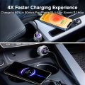 80W Metal PD Car Charger USB Type C Charger Fast Charging For iPhone Xiaomi Samsung Laptops Tablets Dual Port USB Phone Chargers. 