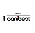 1pc CANIBEAT (white) stickers for all cars front or back screens, cars exterior acessories,bumper stickers and decals. 