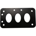 Motorcycle Side Mounted Tail Light Frame License Plate Bracket Metal. 