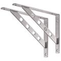 Wall Mounted Shelf Bracket, 2 Pcs 90 Degree L Shaped Brackets Stainless Steel Metal Support Joint Angle Bracket Shelf Heavy Duty Corner Brace Shelf Bracket. 