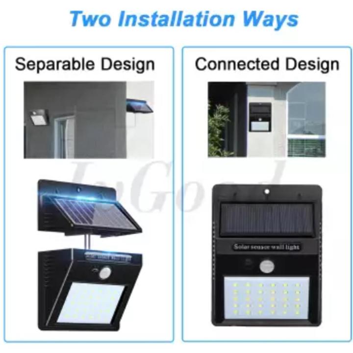 Outdoor%20Lighting%20Sensor%20Solar%20Wall%20light%2030%20LED%20Solar%20Lights%20with%20Separable%20Solar%20Panel%20Waterproof%20Solar%20Powered%20Motion%20Sensor%20Light%20Wireless%20Security%20Lights%20Outside%20Wall%20Lamp%20for%20Driveway%20Patio%20Garden%20Path%20-%20Image%202