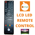 Orange LCD LED TV Universal Remote Control. 