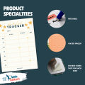 Weekly Goals Tracker Planner A4 Size Laminate with board marker 2024 wall planner. 