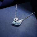 [ New ] Shijia High Version Swan Necklace with Swarovski Plain Women Crystal Smart Clavicle Chain. 