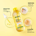 Garnier Skin Active Vitamin C Micellar Makeup Cleansing Water 125 Ml - Cleanses, Removes Makeup, And Brightens Skin. 