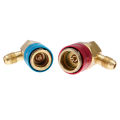 Car Air Conditioning Line Repair Tools R134A High Low Quick Couplers and Can Tap Set for Charging Recovery with R12 R22 Manifold Gauge. 