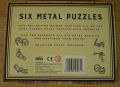 6-Piece Metal Wire Puzzles Magic Metal Brain Teaser Puzzle Set - Perfect Classic Educational Intelligence Toy for Adults and Kids, Parent-Children Games, Party Kids Adults Challenge. 