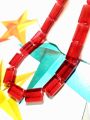 15 Glass Crystal Transparent Multicolor 13mm Flat Rectangle Beads for DIY, Jewelry Making, Crafting – 14.5*10mm Rectangle Shape Beads | 28 pcs Mix Set. 