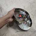 3 Pieces Deep Plate Stainless Steel Size 7 inches. 