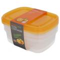 3pc Food Storage Containers Premium Quality Multi-Purpose Food Box. 
