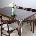 8 Seater PVC ( 9 x 5 Ft) Transparent Clear Dining Table Cloth / Cover Plastic Table Cover Protector Sheet Rectangle. 
