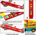 Domino Set Up Train, Domino Train Toy Blocks Set with Lights and Sounds, Creative Gifts for Kids. 